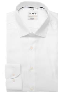 OLYMP Level Five Body Fit Hemd weiss, Faux-uni
