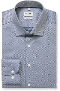 OLYMP Level Five Body Fit Hemd royal, Faux-uni