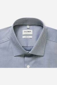 OLYMP Level Five Body Fit Hemd royal, Faux-uni
