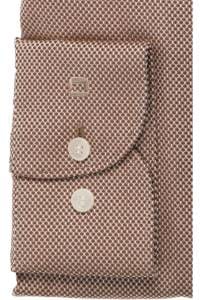 OLYMP Level Five Body Fit Hemd rotbraun, Faux-uni