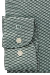 OLYMP Level Five Body Fit Hemd dunkelgrün, Faux-uni