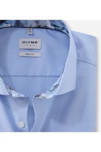 OLYMP Level Five Body Fit Hemd bleu, Faux-uni