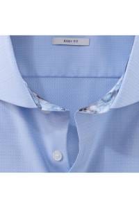 OLYMP Level Five Body Fit Hemd bleu, Faux-uni