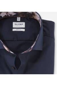 OLYMP Level Five Body Fit Hemd marine, Faux-uni
