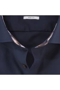 OLYMP Level Five Body Fit Hemd marine, Faux-uni