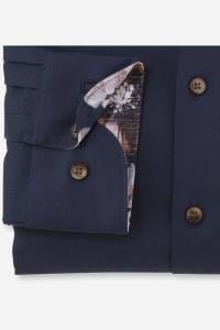 OLYMP Level Five Body Fit Hemd marine, Faux-uni