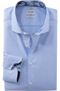 OLYMP Level Five Body Fit Hemd bleu, Faux-uni
