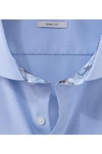 OLYMP Level Five Body Fit Hemd bleu, Faux-uni