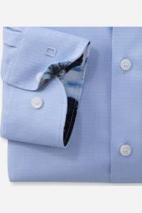 OLYMP Level Five Body Fit Hemd bleu, Faux-uni