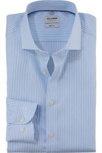 OLYMP Level Five Body Fit Hemd bleu, Gestreift