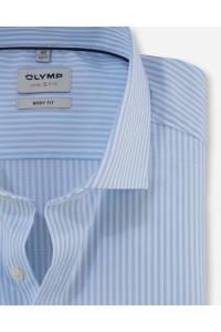 OLYMP Level Five Body Fit Hemd bleu, Gestreift