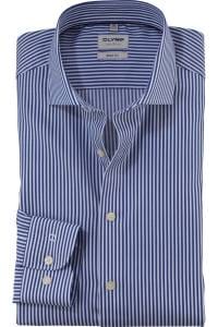 OLYMP Level Five Body Fit Hemd royal, Gestreift