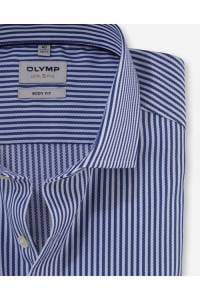 OLYMP Level Five Body Fit Hemd royal, Gestreift