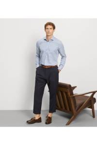 OLYMP Level Five Body Fit Hemd royal, Gestreift