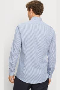 OLYMP Level Five Body Fit Hemd royal, Gestreift