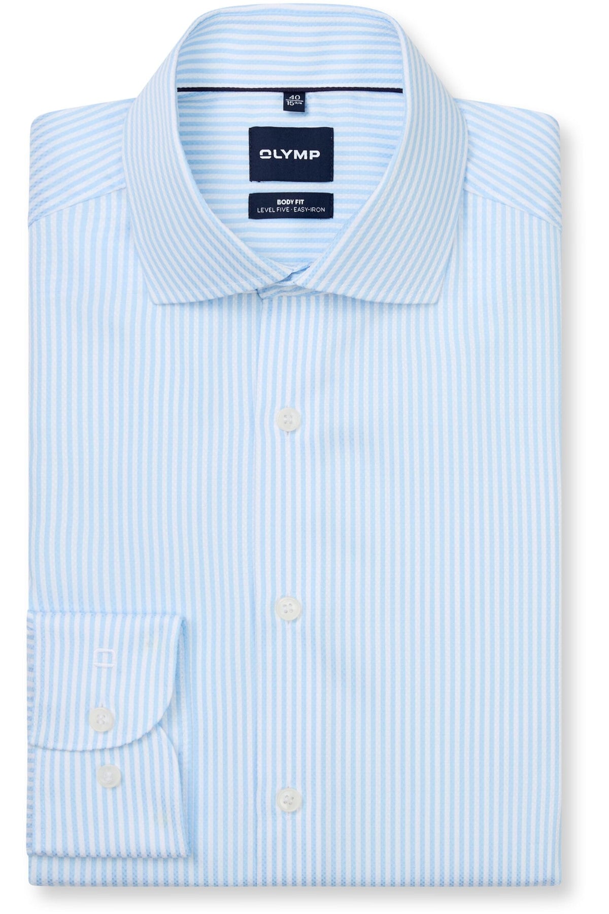 OLYMP Level Five Body Fit Hemd bleu, Gestreift