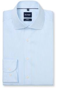 OLYMP Level Five Body Fit Hemd bleu, Gestreift