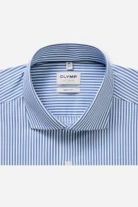 OLYMP Level Five Body Fit Hemd blau, Gestreift