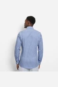 OLYMP Level Five Body Fit Hemd blau, Gestreift