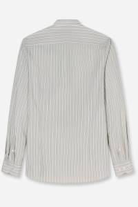 OLYMP Level Five Body Fit Hemd oliv, Gestreift