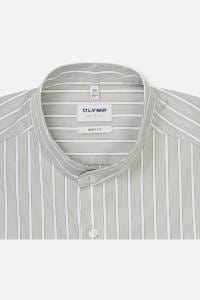 OLYMP Level Five Body Fit Hemd oliv, Gestreift