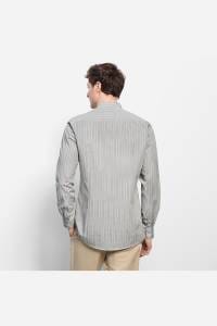 OLYMP Level Five Body Fit Hemd oliv, Gestreift