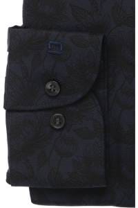 OLYMP Level Five Performance Climate Control Body Fit Hemd marine, Blumen