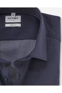 OLYMP Level Five Body Fit Hemd nachtblau, Faux-uni