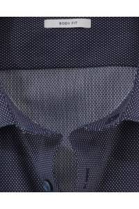 OLYMP Level Five Body Fit Hemd nachtblau, Faux-uni