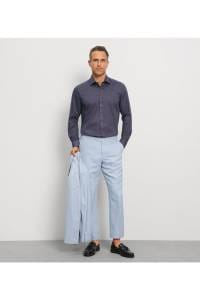 OLYMP Level Five Body Fit Hemd nachtblau, Faux-uni