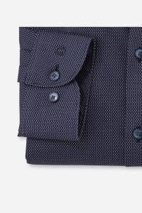 OLYMP Level Five Body Fit Hemd nachtblau, Faux-uni
