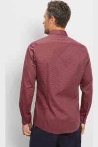OLYMP Level Five Body Fit Hemd dunkelrot, Faux-uni