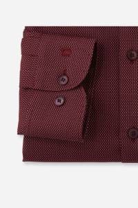 OLYMP Level Five Body Fit Hemd dunkelrot, Faux-uni