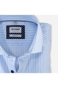 OLYMP Level Five Body Fit Hemd bleu, Gestreift