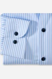 OLYMP Level Five Body Fit Hemd bleu, Gestreift