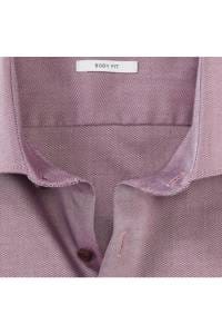 OLYMP Level Five Body Fit Hemd chianti, Einfarbig