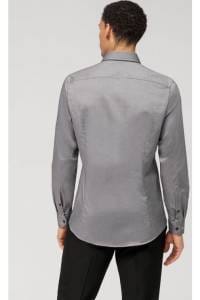 OLYMP Level Five Body Fit Hemd graphit, Einfarbig