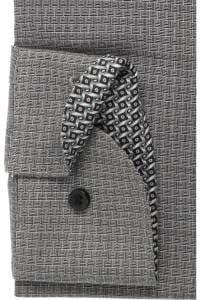 OLYMP Level Five Body Fit Hemd schwarz, Faux-uni