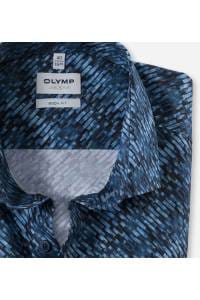 OLYMP Level Five Body Fit Hemd marine, Gestreift