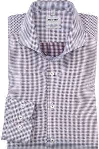 OLYMP Level Five Body Fit Hemd rotbraun, Faux-uni