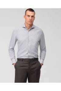 OLYMP Level Five Body Fit Hemd rotbraun, Faux-uni