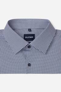 OLYMP Level Five Performance Climate Control Body Fit Hemd bleu, Bedruckt