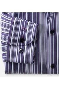 OLYMP Level Five Body Fit Hemd viola, Gestreift