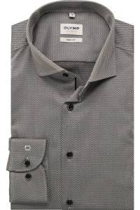 OLYMP Level Five Body Fit Hemd anthrazit, Faux-uni