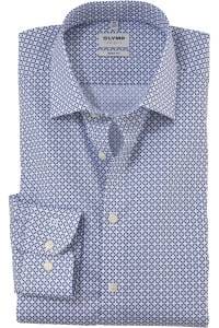OLYMP Level Five Body Fit Hemd bleu, Bedruckt