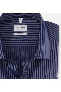 OLYMP Level Five Body Fit Hemd dunkelblau/blau, Gestreift