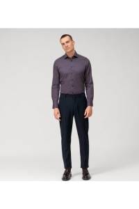 OLYMP Level Five Body Fit Hemd rot, Gemustert