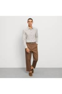OLYMP Level Five Body Fit Hemd caramel, Bedruckt