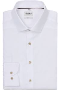 OLYMP Level Five Body Fit Hemd weiss, Faux-uni