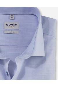 OLYMP Level Five Body Fit Hemd rauchblau, Faux-uni